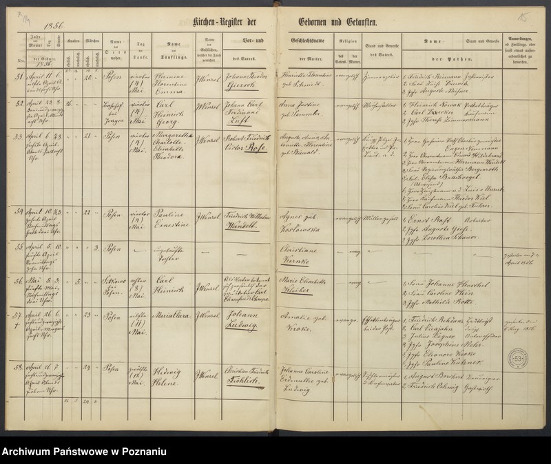 Obraz 10 z jednostki "[Akta urodzeń i chrztów, ślubów, zgonów]"