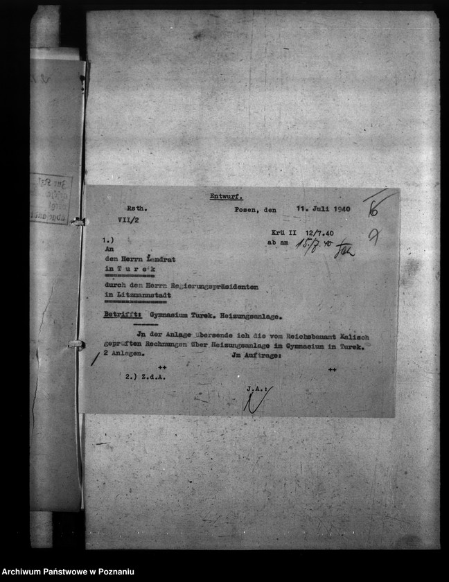 Obraz 11 z jednostki "Ausbauten der Heimoberschule in Turek"