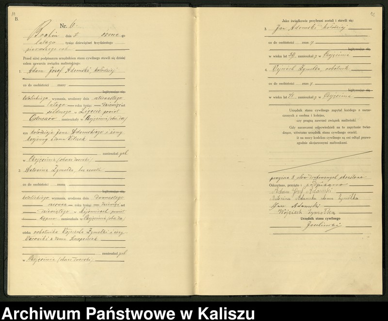 Obraz 9 z jednostki "[Księga małżeństw]"