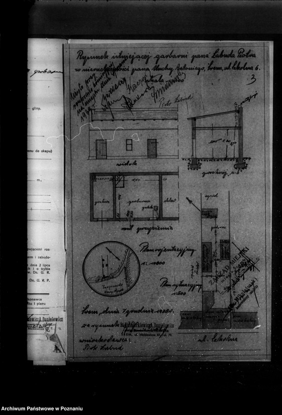 image.from.unit.number "/Projekt urządzenia zakładu przemysłowego /garbarni/ P. Labuda w Śremie/"