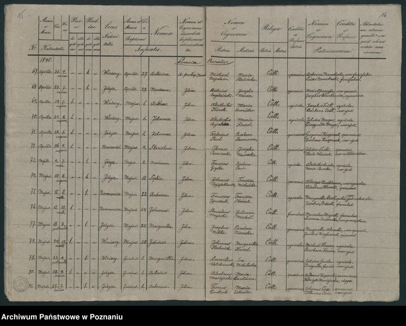 Obraz 10 z jednostki "Księga urodzeń"