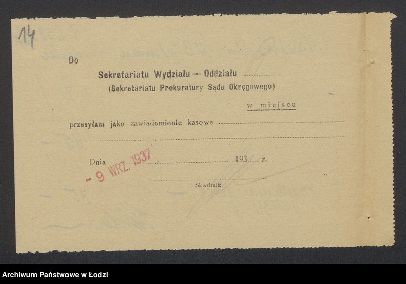 Obraz 16 z jednostki "Osiarz Haufstädter, Moszek Beniamin Zalcman- sprzedaż drzewa budulcowego i stolarskiego"