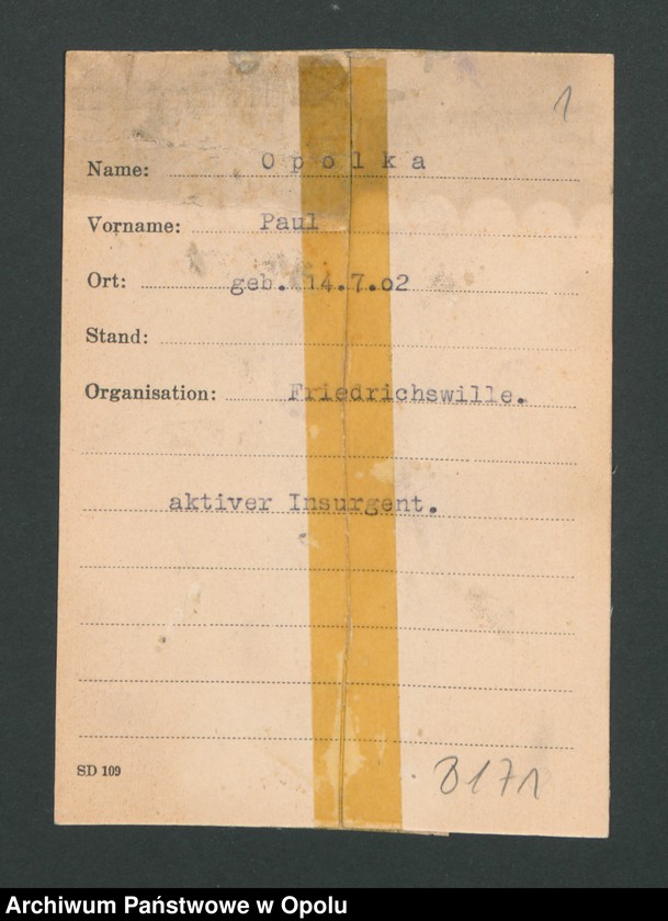 Obraz 3 z jednostki "[Opolka Paul, ur. 14.07.1902]"