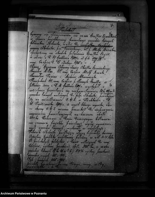 Obraz 12 z jednostki "Sprawa zatwierdzenia projektu planu gospodarstwa leśnego dla lasu majątku Czepów-Dolny powiat turecki"