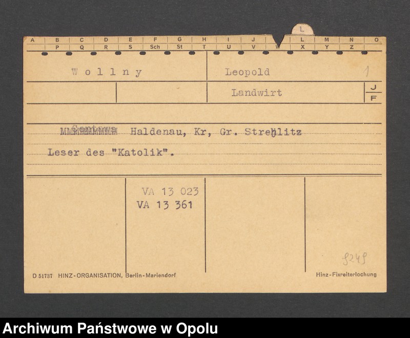 Obraz 3 z jednostki "[Wollny Leopold, Haldenau]"