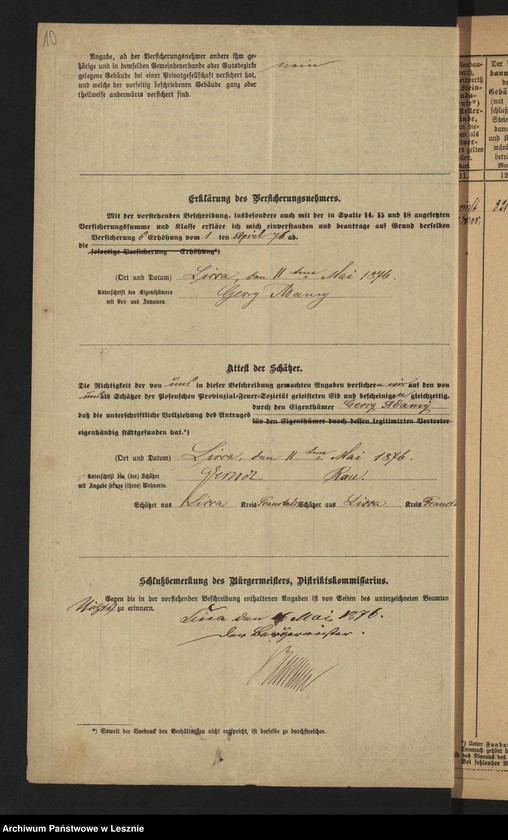 Obraz 13 z jednostki "[Beschreibung von Gebäuden des Grundstücks /ubezpieczenia przeciwpożarowe/]"