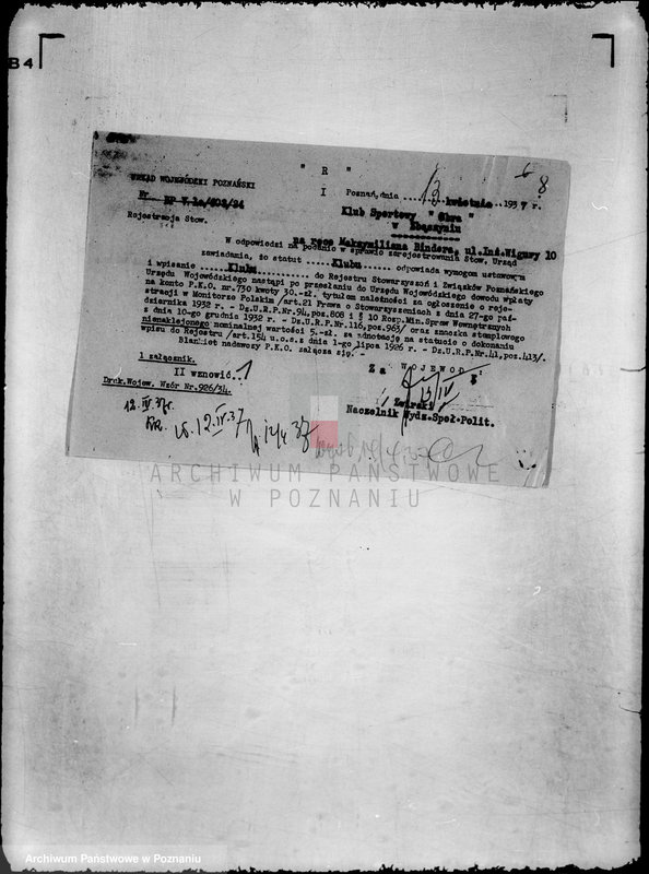 Obraz 12 z jednostki "/Klub Sportowy,,Obra" w Zbąszyniu/"