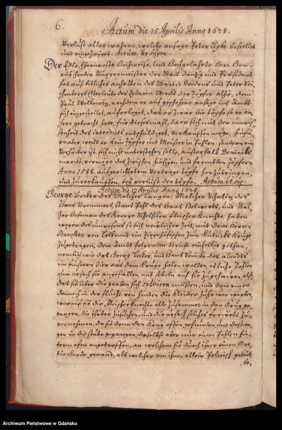 image.from.unit.number "[…] Praesidirende[s] Ambtbuch H. Bürgerm. Heinrich Freders [16.III.1648-31.III.1649] /indeks/"