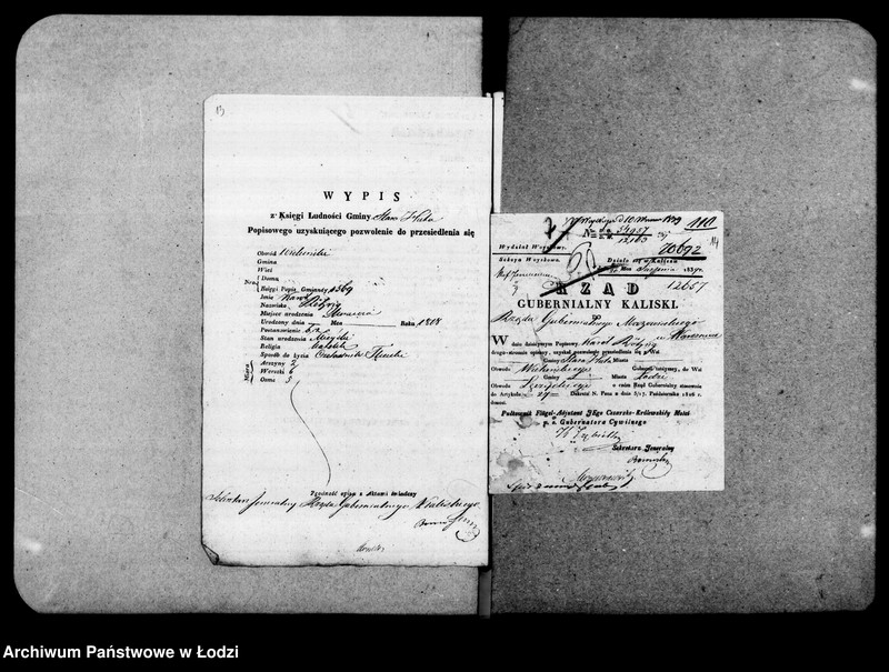 Obraz 14 z jednostki "Akta tyczące się przesiedlenia"