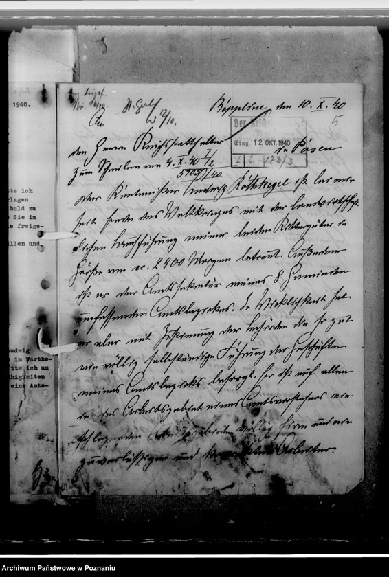 Obraz 9 z jednostki "Rothkegel, Ludwig - komisarz obwodowy"