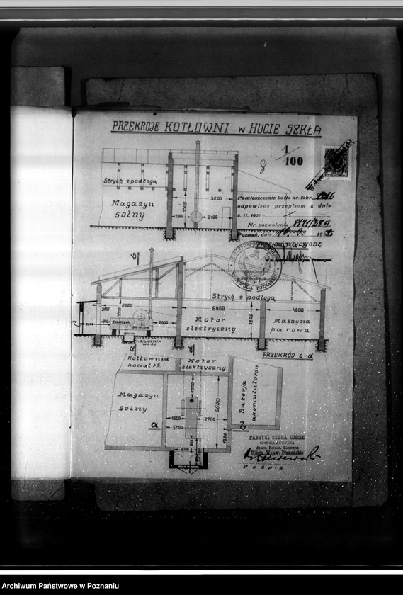 Obraz 12 z jednostki "Huta Szkła Ujście pow. chodzieski kocioł nr fabryczny 4216 kocioł nr woj. 6210"