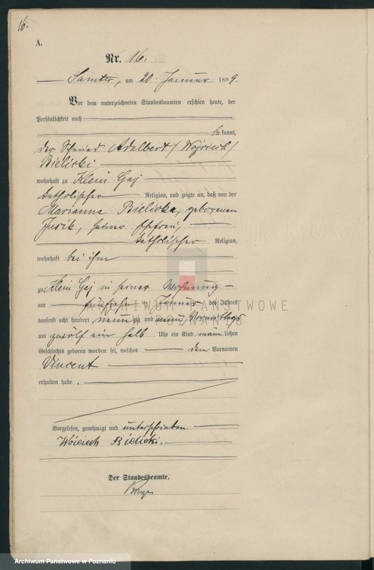 Obraz 19 z jednostki "Geburts-Haupt-Register"