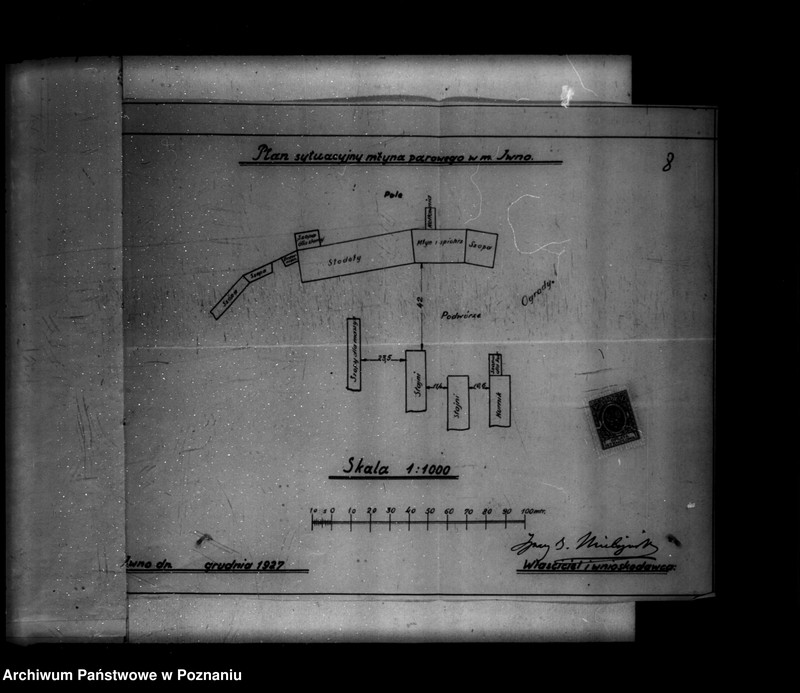 Obraz 14 z jednostki "Młyn parowy w Iwnie własność Hr. Mielżyńskiego nr woj. 6084"