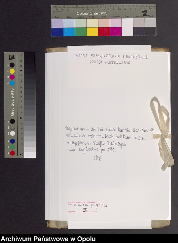 image.from.unit.number "Duplicat der in der katholischen Parochie Gross-Carlowitz Ottmachauer Archipresbyterats Grottkauer Kreises stattgefundenen Taufen, Traungen und Begräbnisse pro 1846"