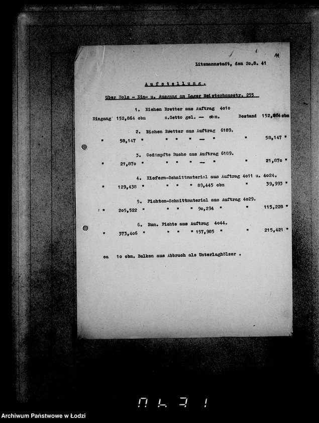 Obraz 15 z jednostki "Aufträge, [Lieferscheinen und Rechnungen] 15006-15019"