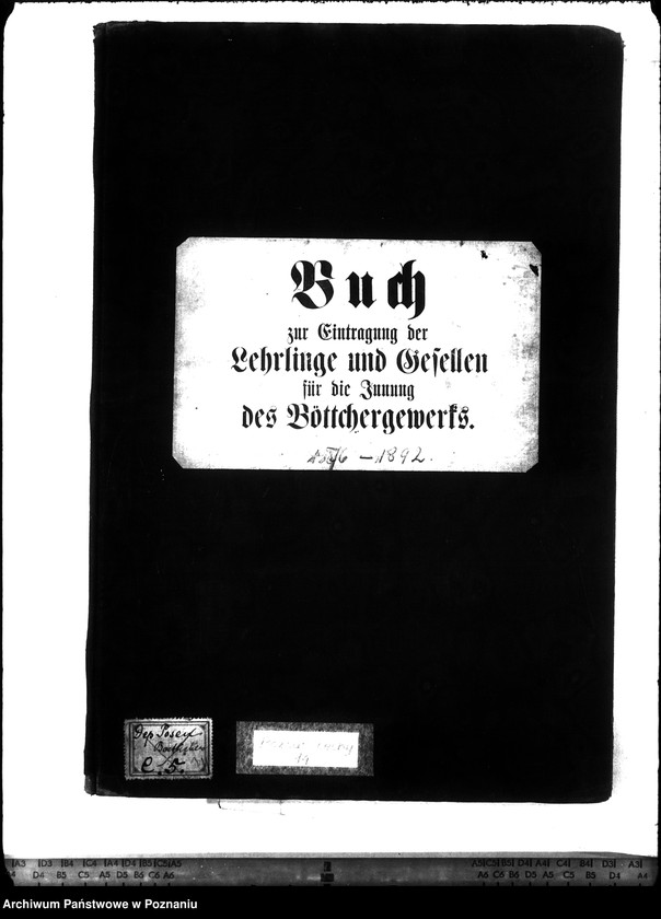Obraz 4 z jednostki "Buch zur Eintragung der Lehrlinge und Gesellen für die Innung des Böttchergewerks."