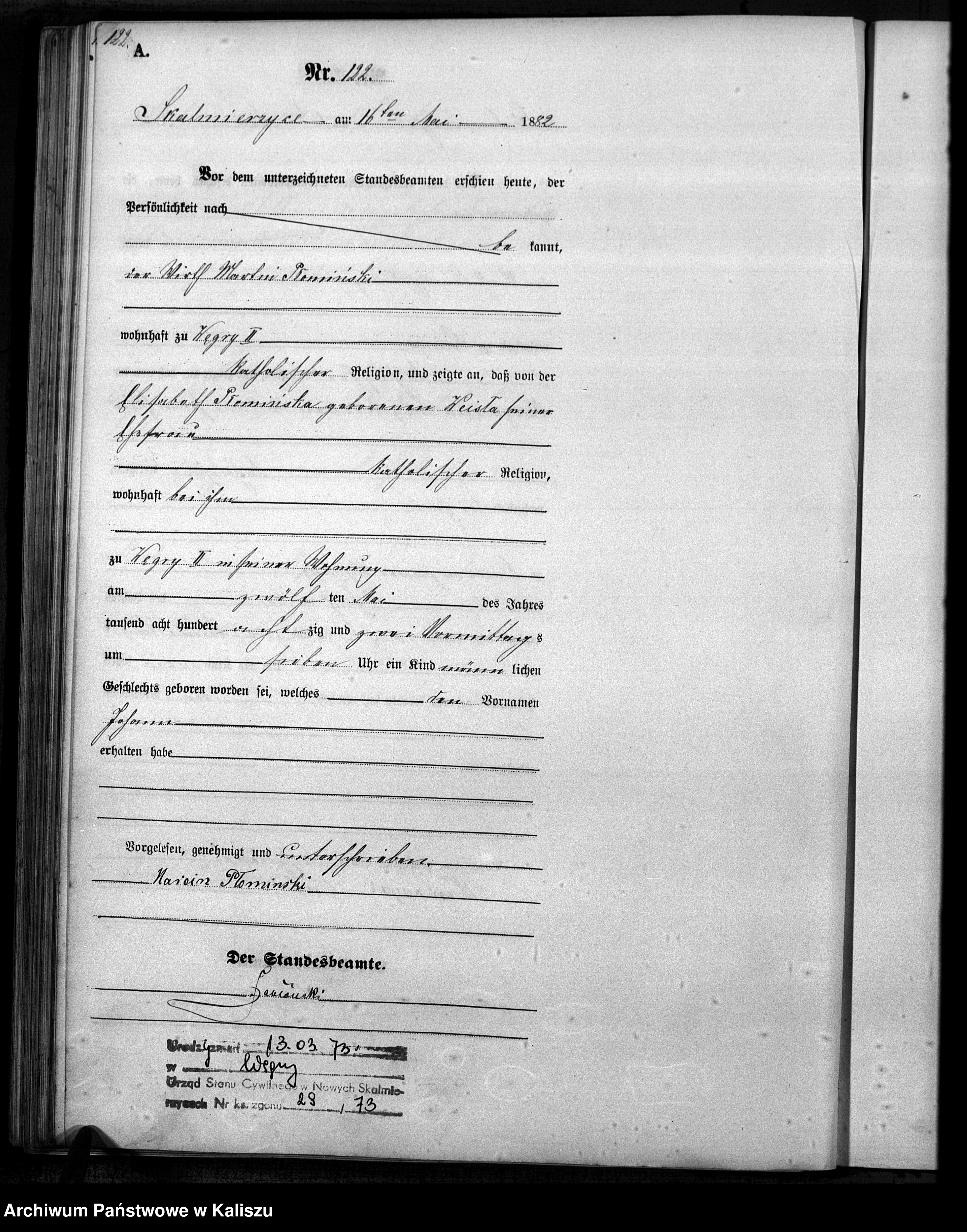 Skan z jednostki: [Księga urodzeń]