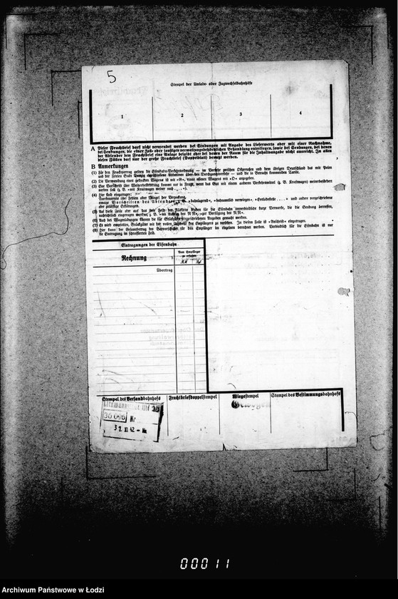 Obraz 10 z jednostki "Frachtbriefe doppel einige Ausgang vom 1301-1825a. [Wtórniki listów przewozowych]"