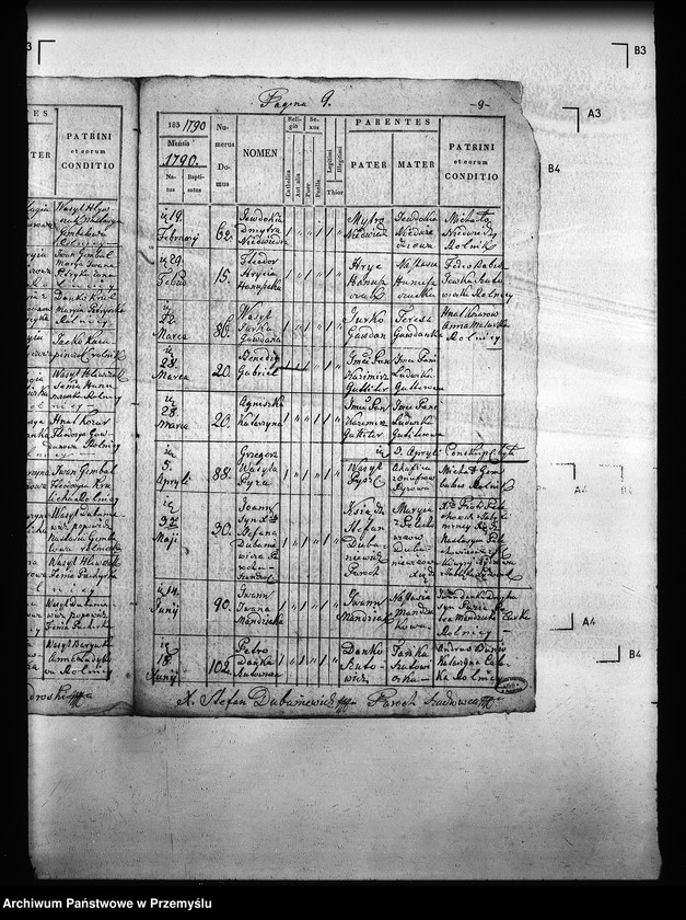 Obraz 14 z jednostki "[Kopie ksiąg metrykalnych parafii Szandrowiec (dekanat Turka)]"
