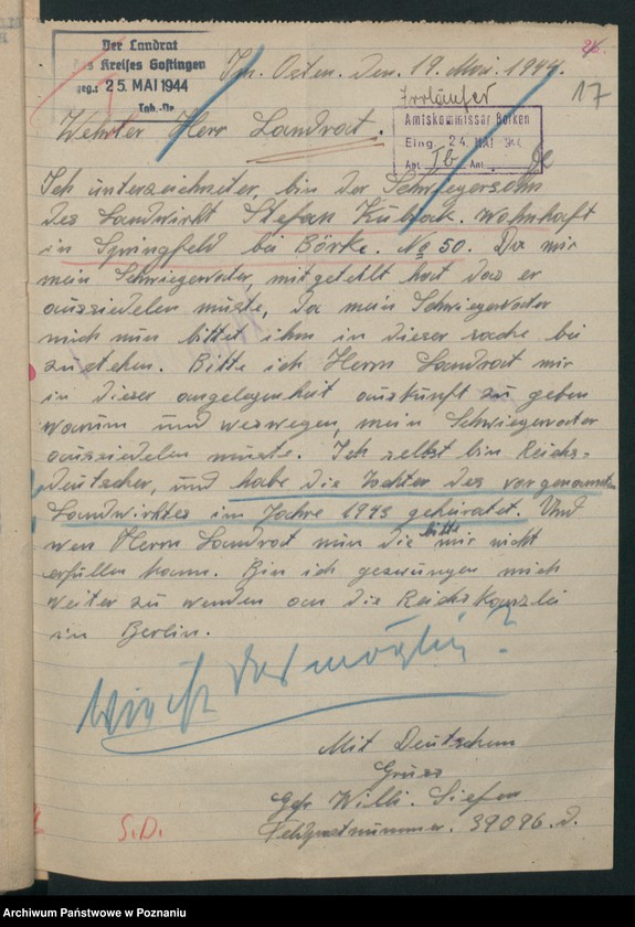 Obraz 20 z jednostki "Verdrängungslisten Gostigen [Gostyń]"