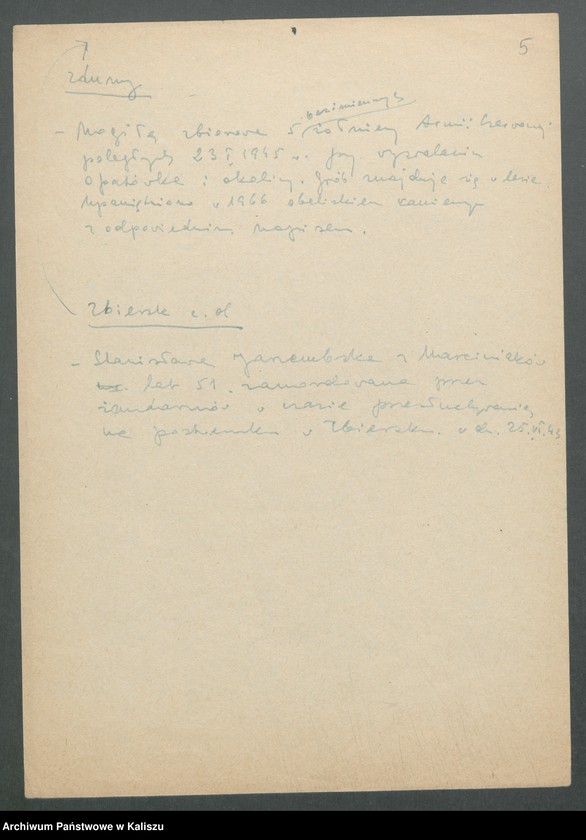 image.from.unit.number "Materiały dotyczące eksterminacji ludności oraz mogił zbiorowych na terenie województwa kaliskiego w latach 1939-1945"