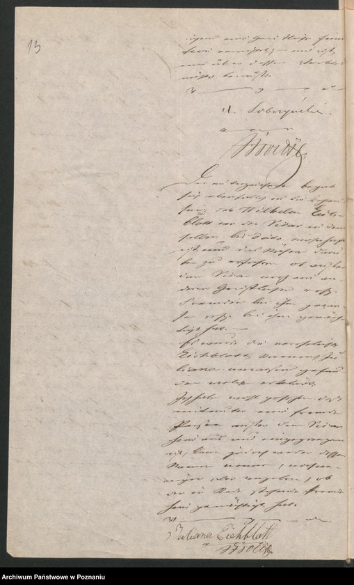 image.from.unit.number "A. betr. den polnischen Überläufer Honoratius von Włodarski"