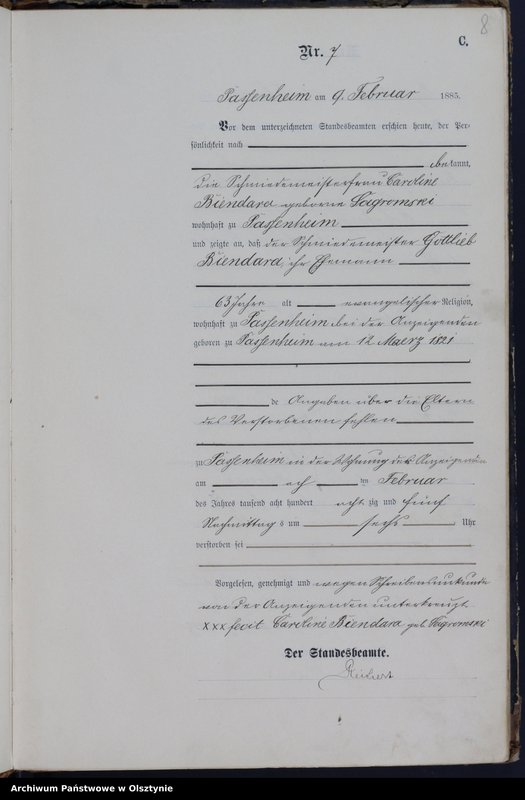 image.from.unit.number "Sterbe-Haupt-Register Nr 1 - 101"