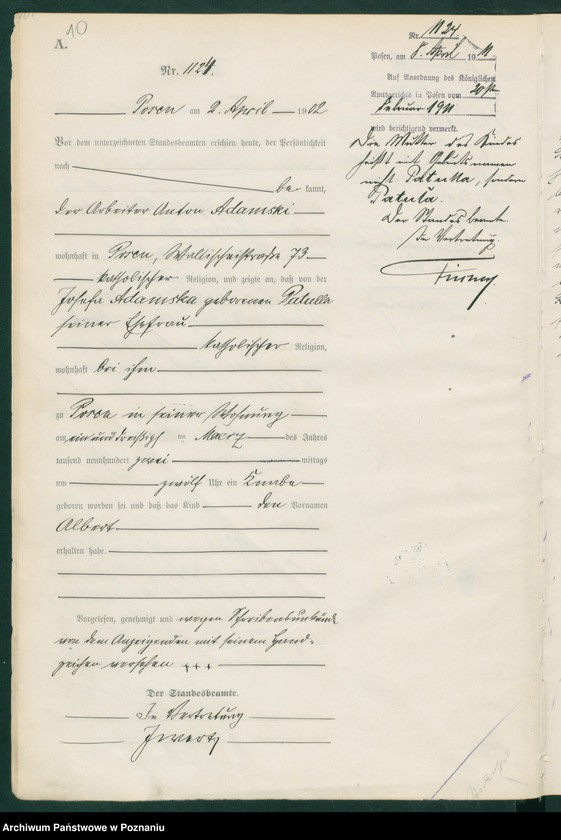 Obraz 13 z jednostki "Księga miejscowa urodzeń t. III"