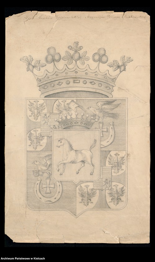image.from.unit.number "Mapy genealogiczne Myszkowskich, Wielopolskich, wraz z opisem początku Ordynacji"