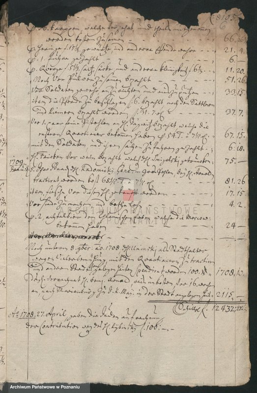 Obraz 8 z jednostki "Extract aus den Stadttrechnungen von extraordinären Expensen; język niemiecki"