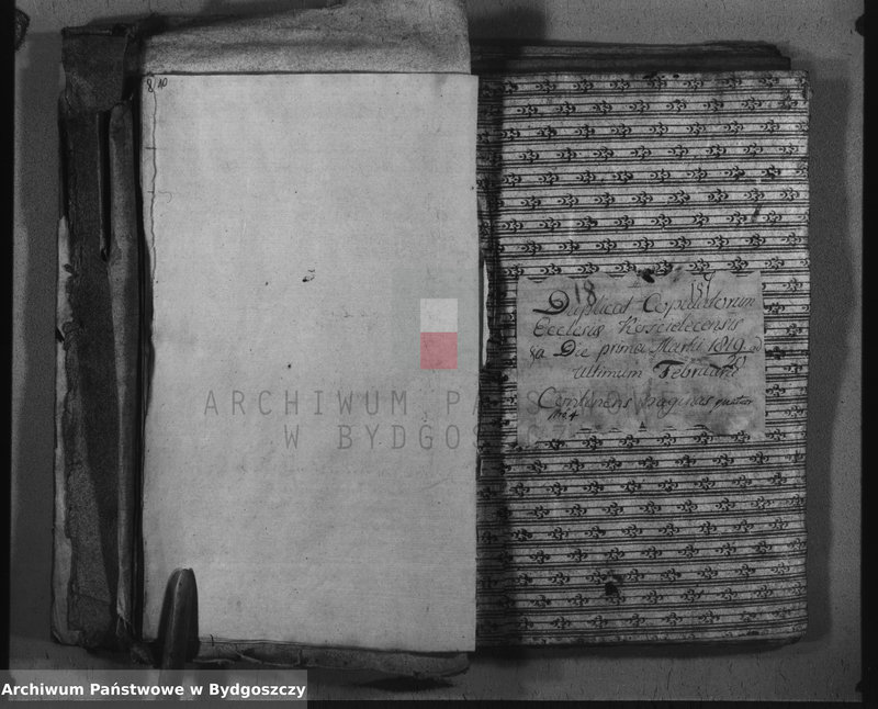 image.from.unit.number "Duplicate der Kirchen Bücher von Kościelec"