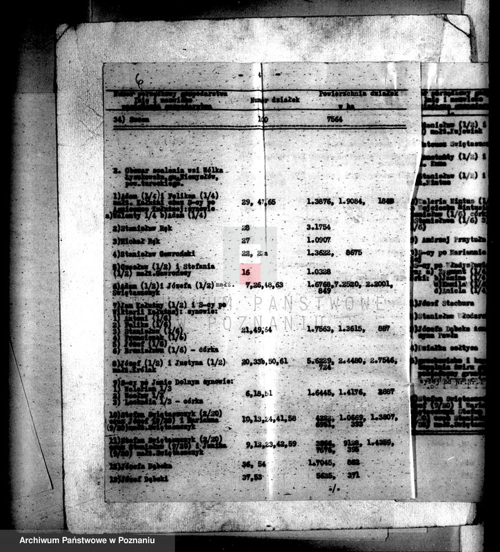 Obraz 10 z jednostki "Regulacja hipoteczna scalonych wsi Sendów powiatu tureckiego"