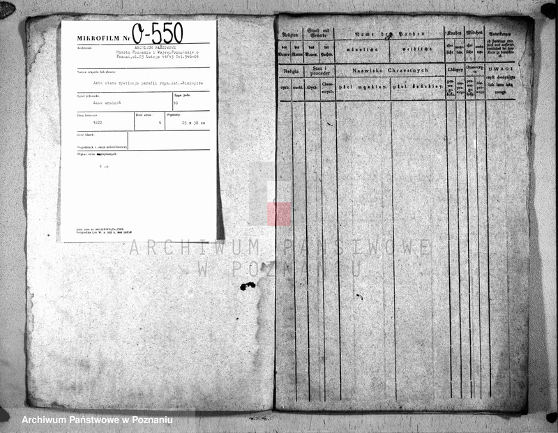 Obraz 2 z jednostki "Duplikat urodzonych"