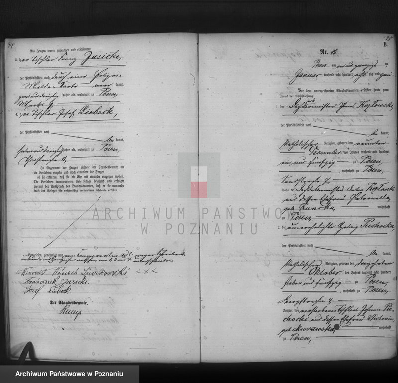 Obraz 20 z jednostki "Księga małżeństw t. I"