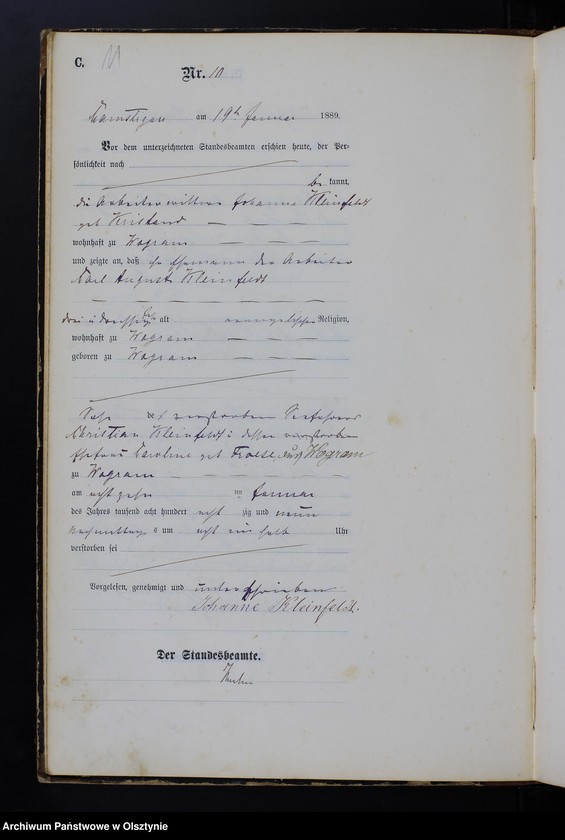 image.from.unit.number "Sterbe-Haupt-Register Nr 1 - 175"