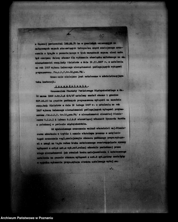 Obraz 14 z jednostki "/Sprawy parcelacji majątków ziemskich/"