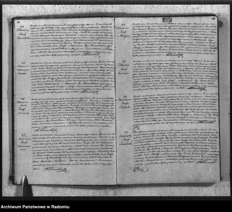 Obraz 9 z jednostki "Duplikat Aktów Cywilno - Religijnych Urodzenia, Zaślubienia i Zejścia Parafii Kozienice Rok 1843 służący"