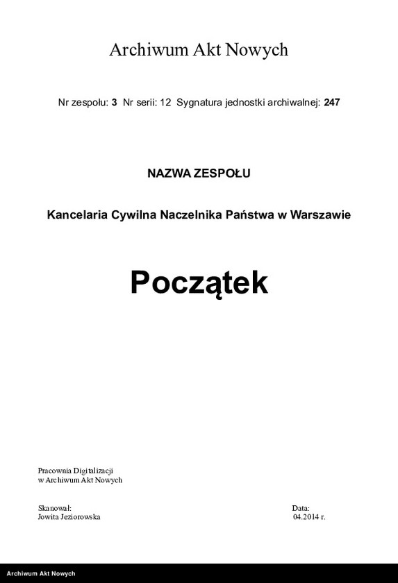 image.from.unit.number "Podania (skargi i zażalenia), tom X"