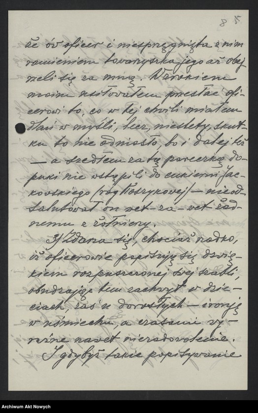 image.from.unit.number "Skargi na nadużycia gospodarcze, nędzę, paskarstwo, uwagi o zachowaniu się żołnierzy na ulicy. Korespondencja, wycinek prasowy"