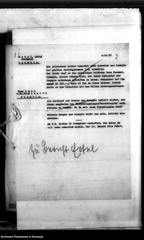 Obraz 6 z jednostki "Berichte über Verhaftungen, Misshandlungen usw."