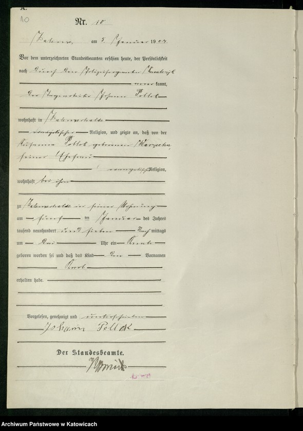 image.from.unit.number "Księga urodzeń, tom 1, nr 1-560"