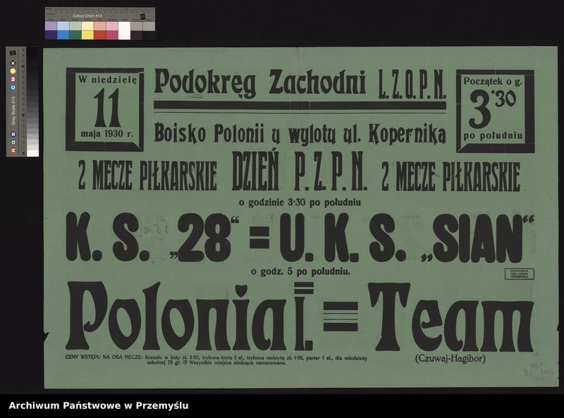 image.from.collection.number "W Światowy Dzień Futbolu - afisze z przemyskiego zasobu111"