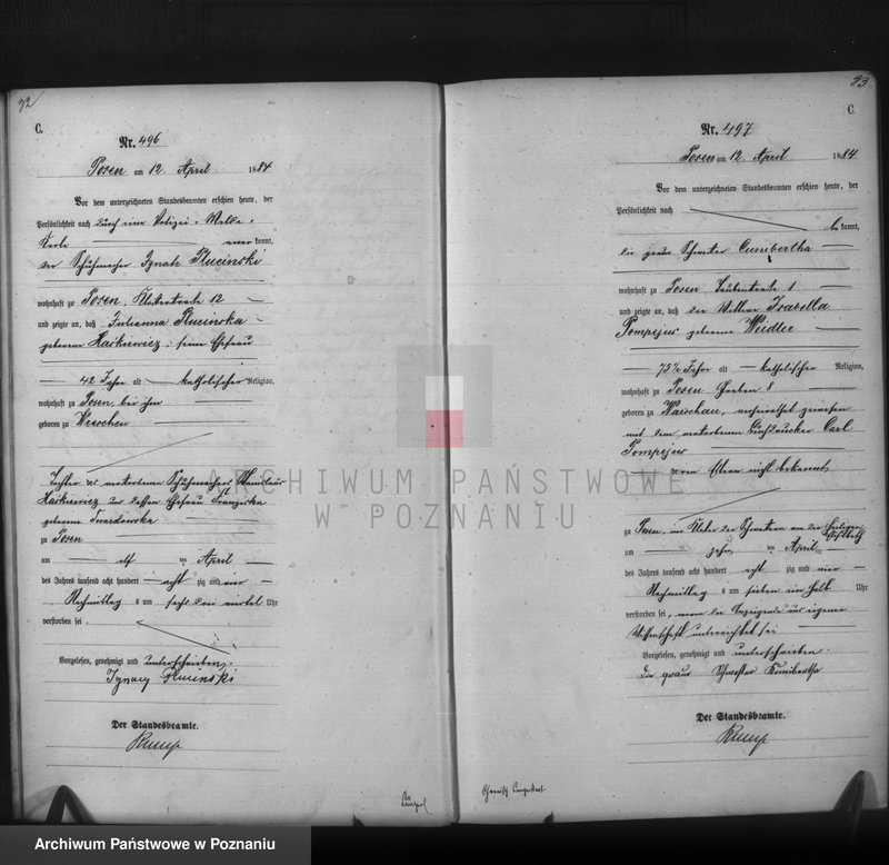 Obraz 18 z jednostki "Księga zgonów t. II"