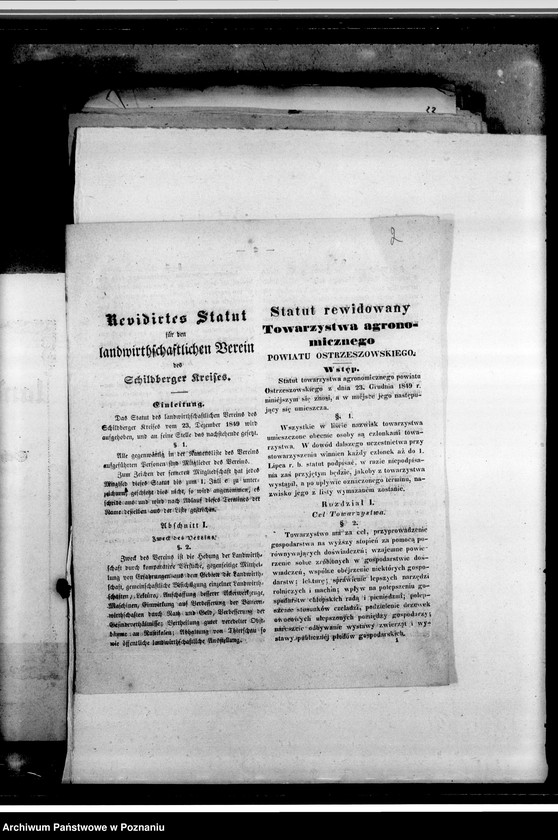 image.from.unit.number "Acta des landwirtschaftlichen Vereins Schildberger Kreises- korespondencja"