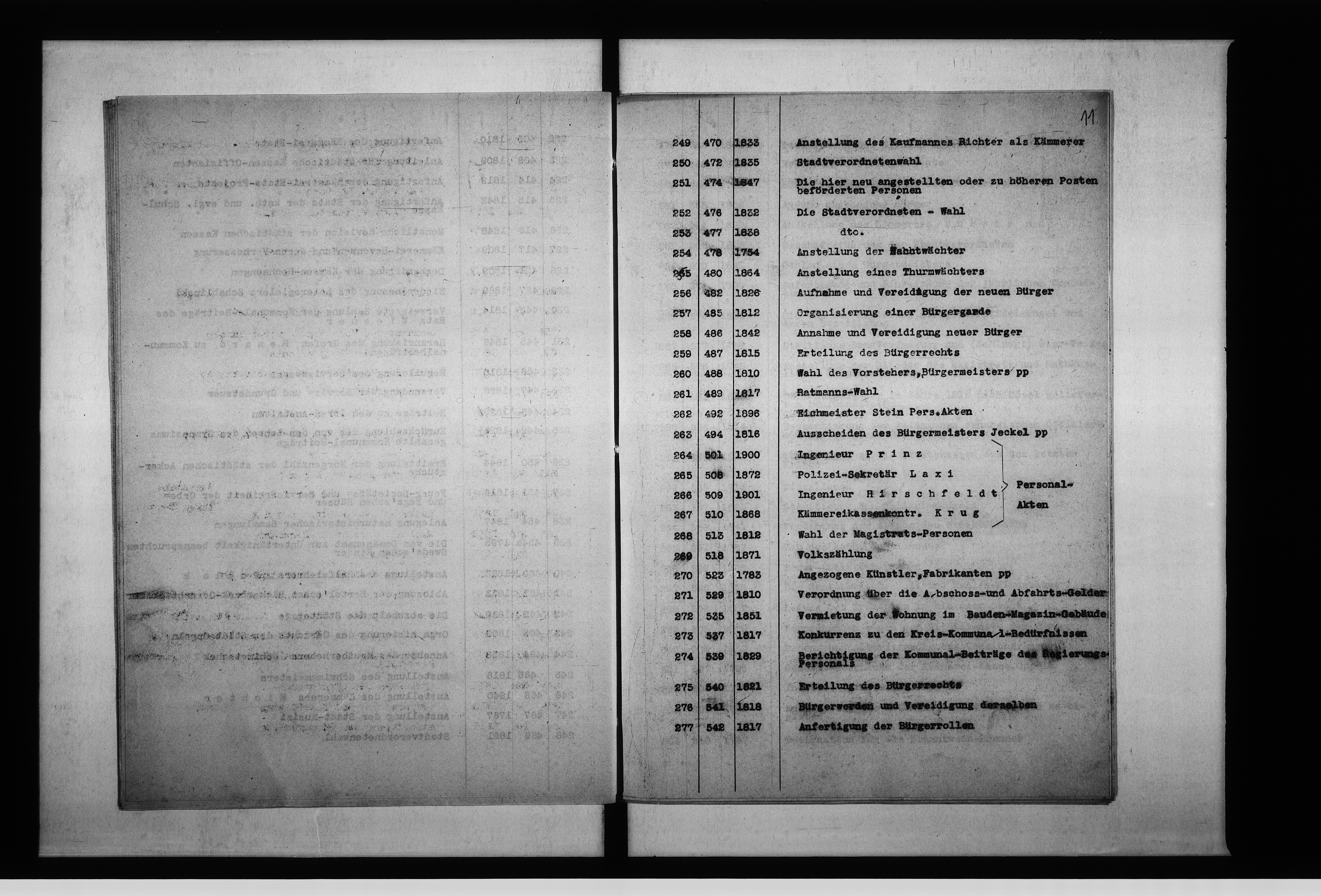 Obraz 15 z jednostki "Staatsarchiv Breslau Repositur 229 Abtlg. [Abteilung] Stadt Oppeln 2 abschriftliche Verzeichnisse enth[altend] Aktenstücke 1-1557 u[nd] 977a, 978a, zusammen 1559 Aktenstücke."
