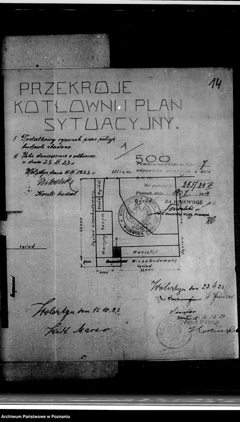Obraz 20 z jednostki "Magistrat miasta Wolsztyna Rzeźnia Miejska nr woj. kotła 5312"