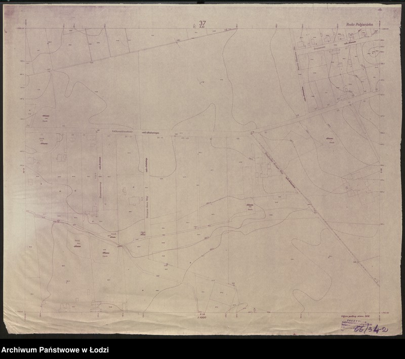 Obraz 2 z jednostki "Plan miasta Rudy Pabianickiej Sekcja 37"