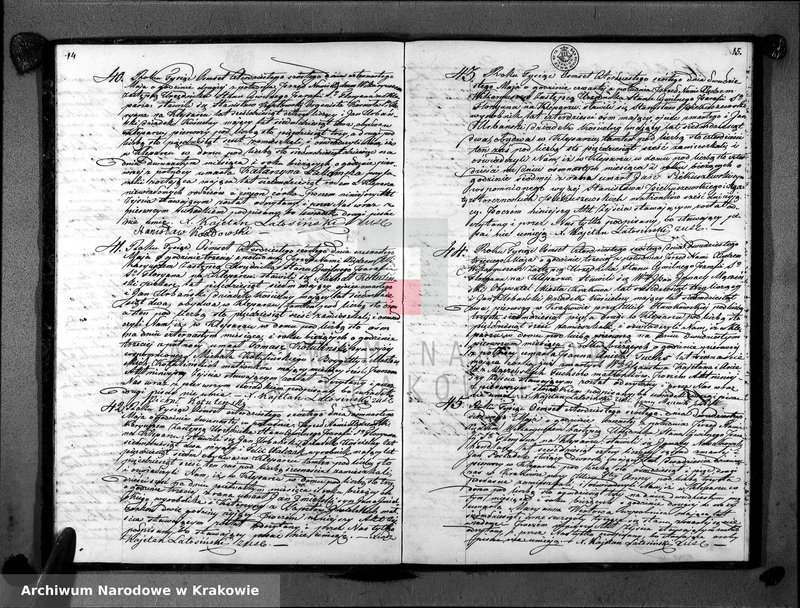 image.from.unit.number "Księga Aktów Zejścia dla Parafii So. Floryana na Kleparzu na rok 1846 sporządzona"