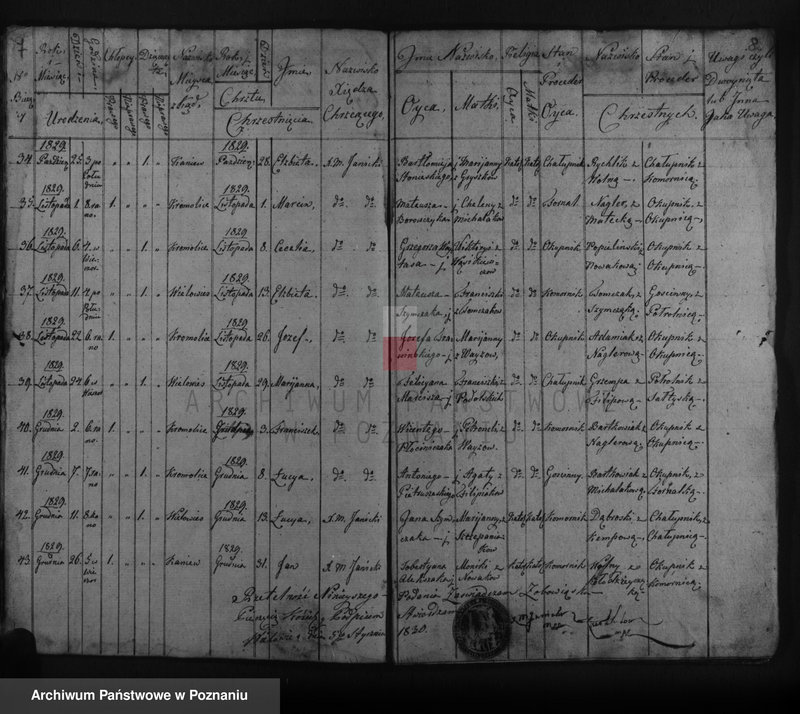 image.from.unit.number "Księga zaślubionych, urodzeń i zgonów"