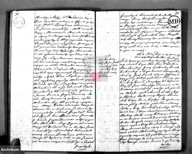 image.from.unit.number "Akta Cywilne Małżeństw w Gminie Liszkowskiey w Powiecie Dombrowskim w Departamencie Łomżyńskim Roku 1811/12 zawartych"